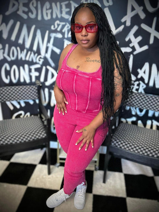 Pink jumpsuit