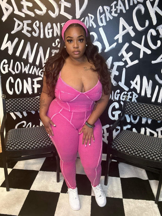 Pink headband set