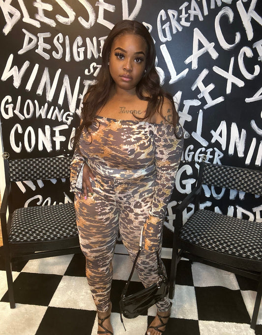 Mesh leopard set