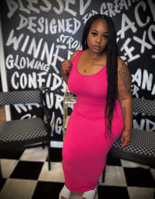 Pink maxi.