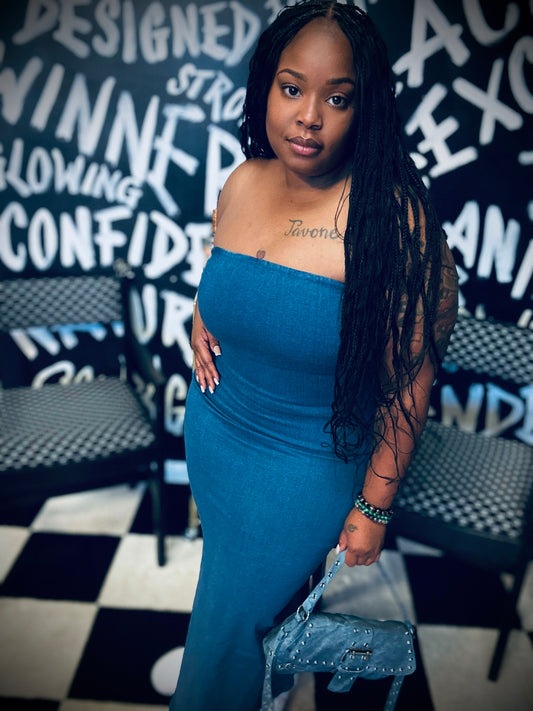 Denim dress