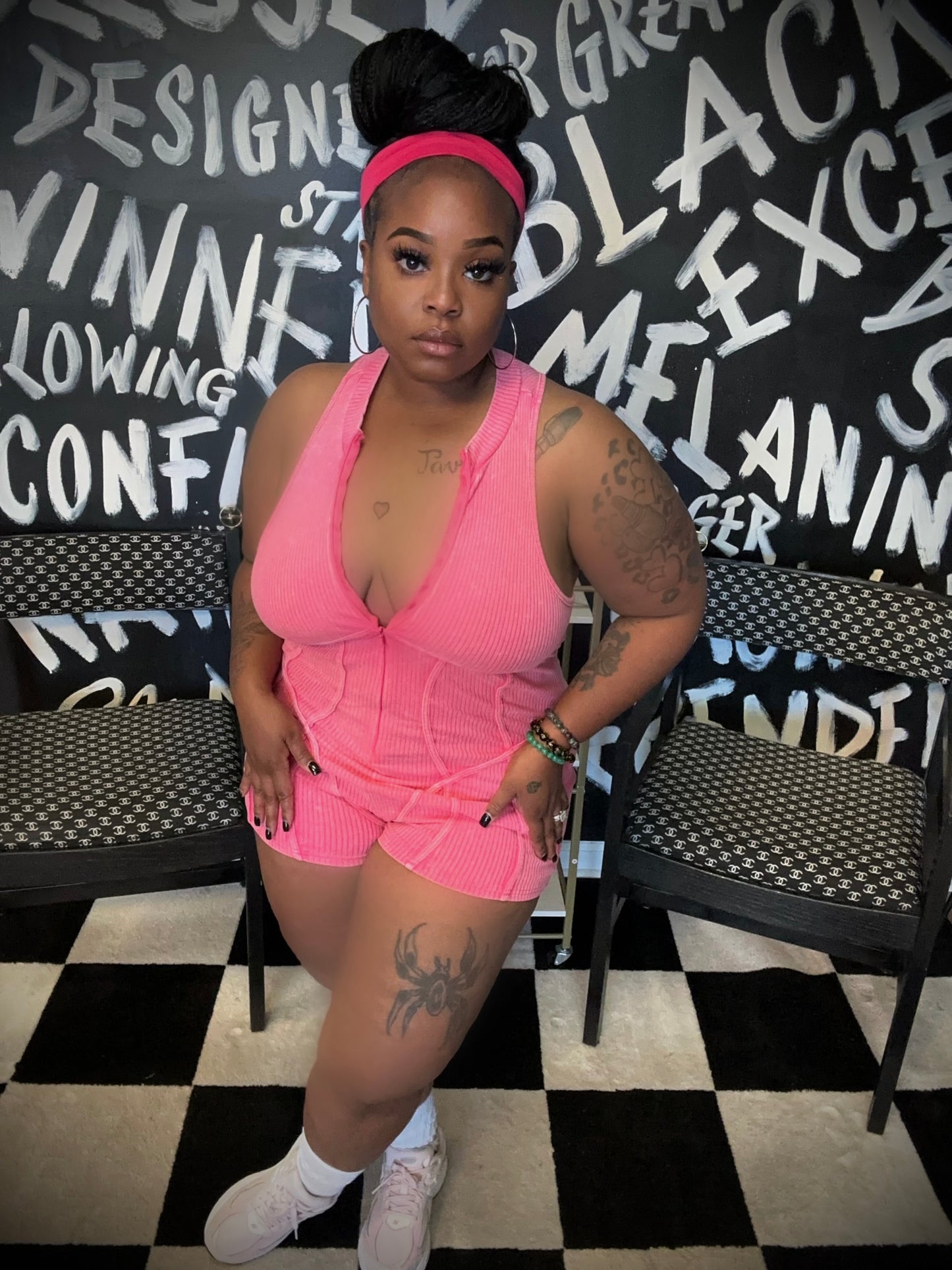 Pink romper