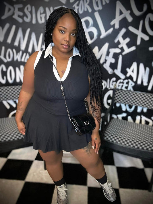 Black tennis dress